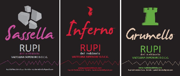 Das 3er-Paket Rupi del Nebbiolo Valtellina Sassella+Inferno+Grumello